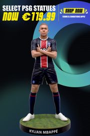 Kylian Mbappe - Official PSG - Football's Finest 60cm Resin Statue